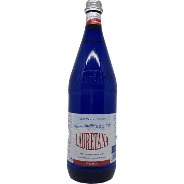 Acqua Lauretana Frizzante Vetro 1 L - Confezione 12 Bottiglie var