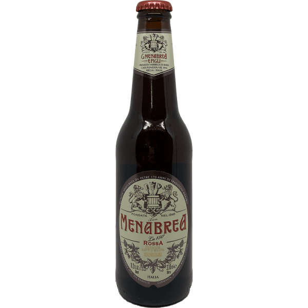Menabrea Birra  Rossa Doppio Malto 33 cl - Confezione 24 Bottiglie