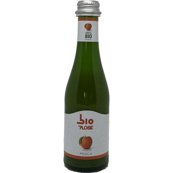 Plose Succo Bio Pesca Vetro 20 cl - Confezione 24 Bottiglie