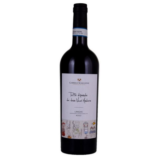 Gabriele Scaglione "TUTTO DIPENDE DA DOVE VUOI ANDARE" LANGHE DOC ROSSO