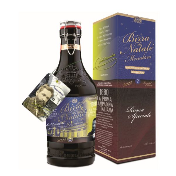 A-MenabreaBottiglione Limited Edition in vetro Christmas beer 2litri