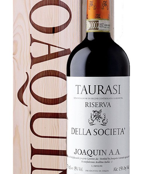 'Della Società' Taurasi Riserva DOCG Joaquin 2015 astuccio singolo legno